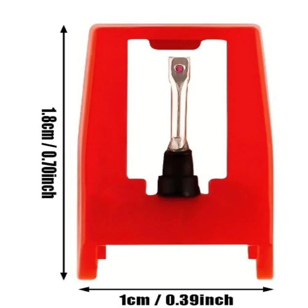 4Pcs Red Record Player Needle Mini Repair Parts Turntable Replacement Stylus Sturdy Phonograph Needle Replacement Stylus