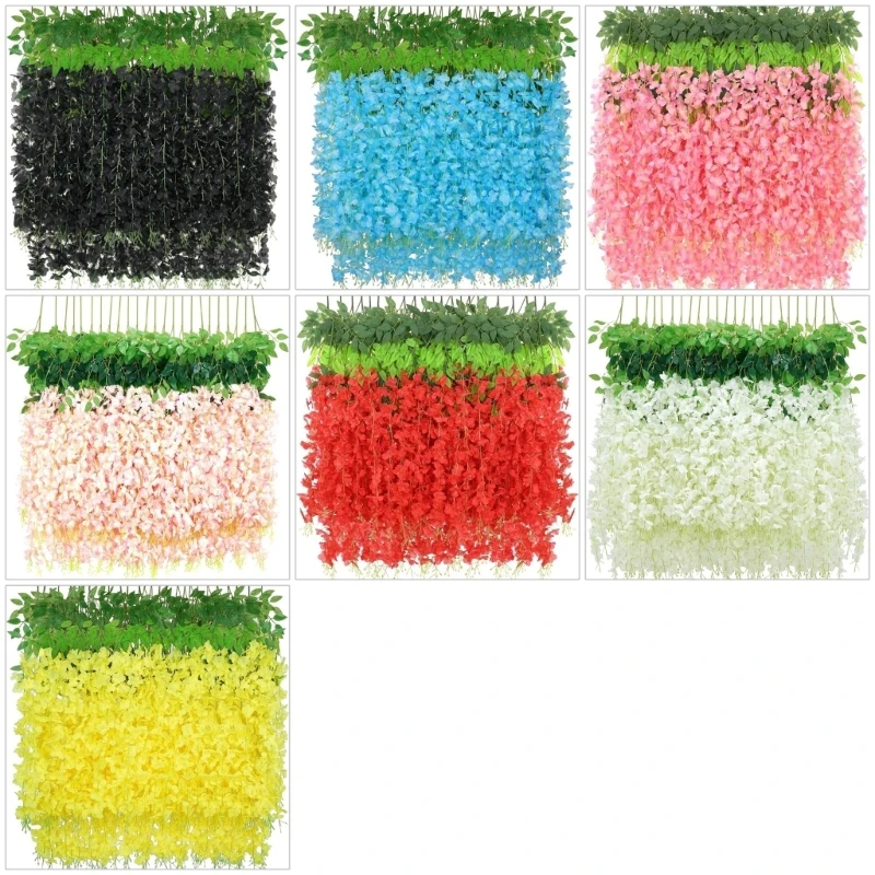 

12 шт., фиалки, шелковые висячие цветы, прочный пластиковый стебель, украшение для свадьбы на открытом воздухе и в помещении,