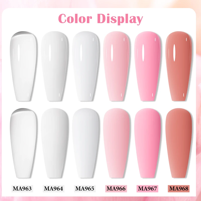 150 مللي سعة كبيرة تمديد سريع جيل للأظافر البولندية عارية الوردي حليبي الأبيض منشئ مسمار الفن ورنيش مانيكير لتقوم بها بنفسك مستلزمات الأظافر