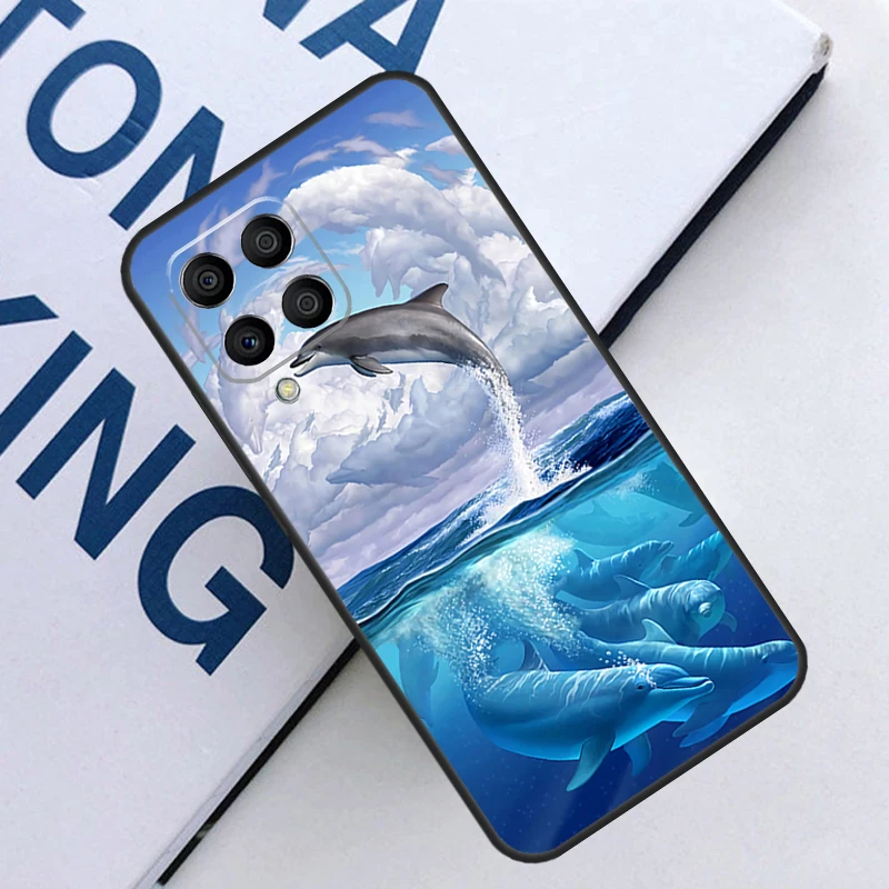 Ocean Dolphin Case For Samsung Galaxy M14 M34 M54 M13 M23 M33 M53 M52 M32 M12 M51 M31 M30s M31s M20 Coque