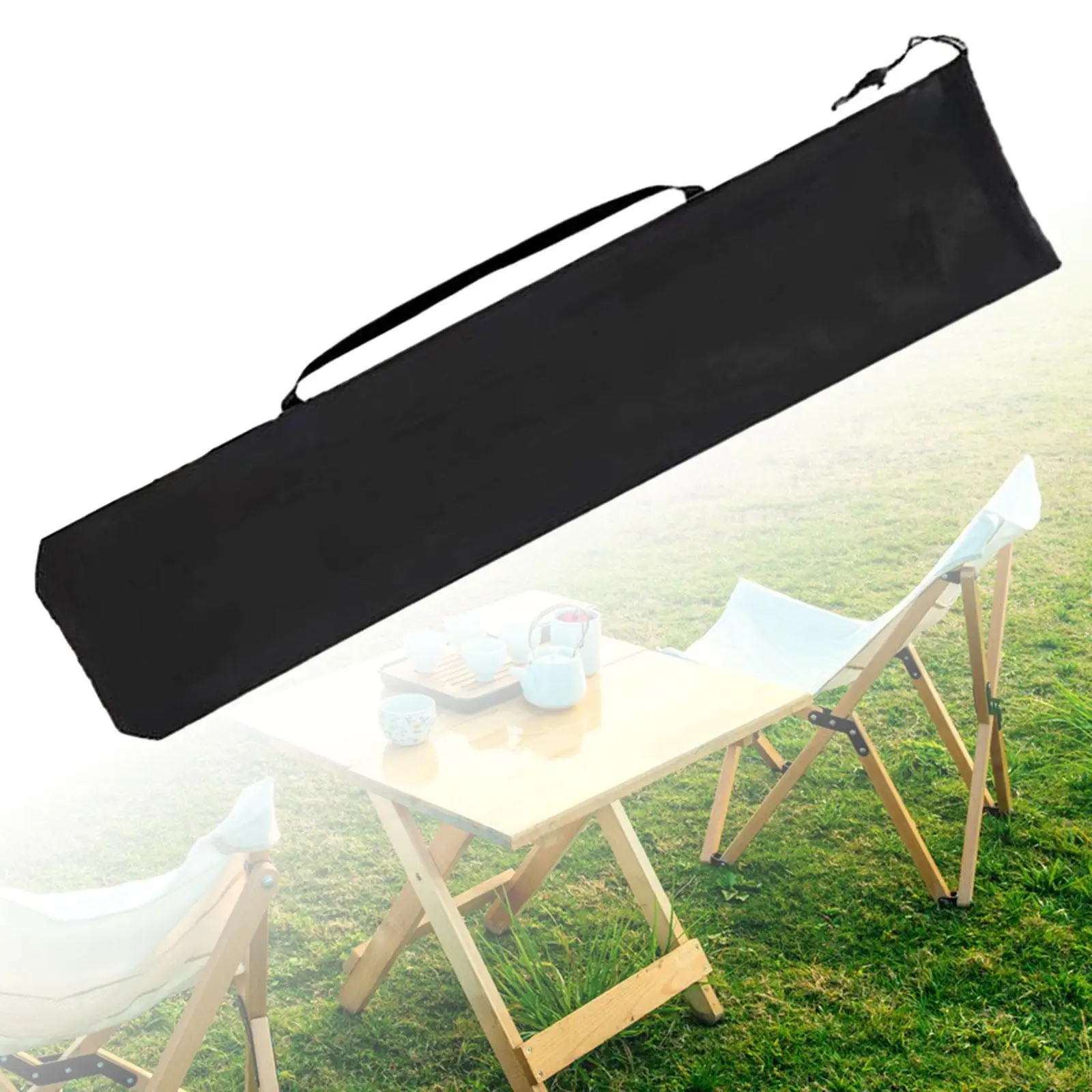 

Oxford Cloth Chair Carry Bag Waterproof Folding Storage Organizer with Shoulder Strap for Camping Trips