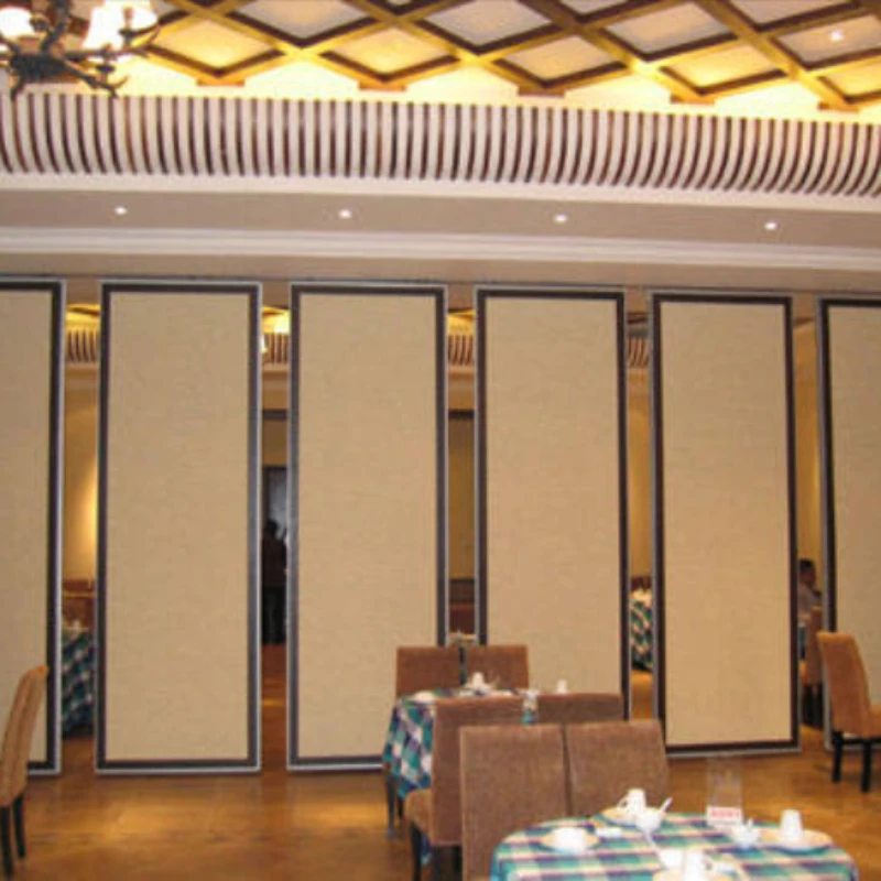 Hotel Movable Partition System Folding Screen Room Restaurant Acoustic Movable Partitions