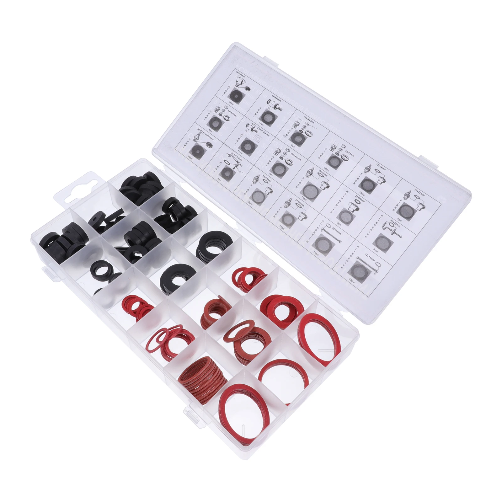 

141pcs Rubber Gasket Assortment Set Variety Thickness Sizes Line Protection Sealing Kit for Power Supply Appliances