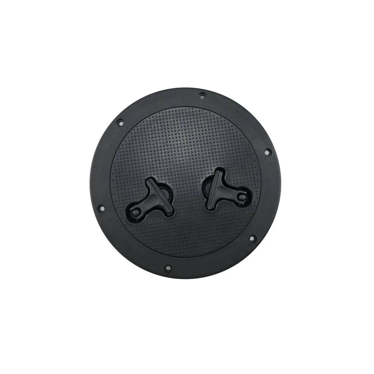 

Round Inspection Hatch Cover 8 Inch Black ABS Hatch Cover Twist Screw Out Deck for Boat Yacht Marine Access Hatch