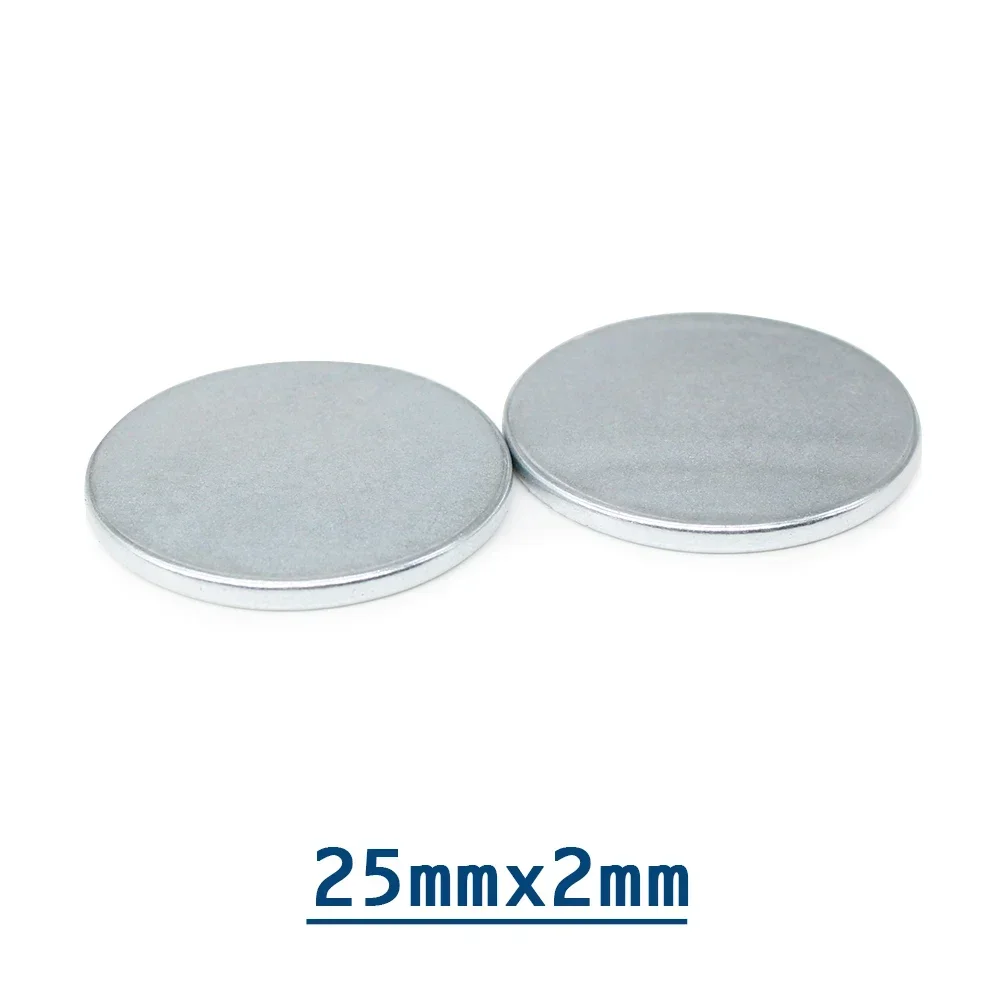 5/10/20//30/50PCS 25x2 mm Round Strong Powerful Magnetic Magnet 25mm X 2mm Disc Neodymium Magnet 25x2mm Permanent Magnets 25*2