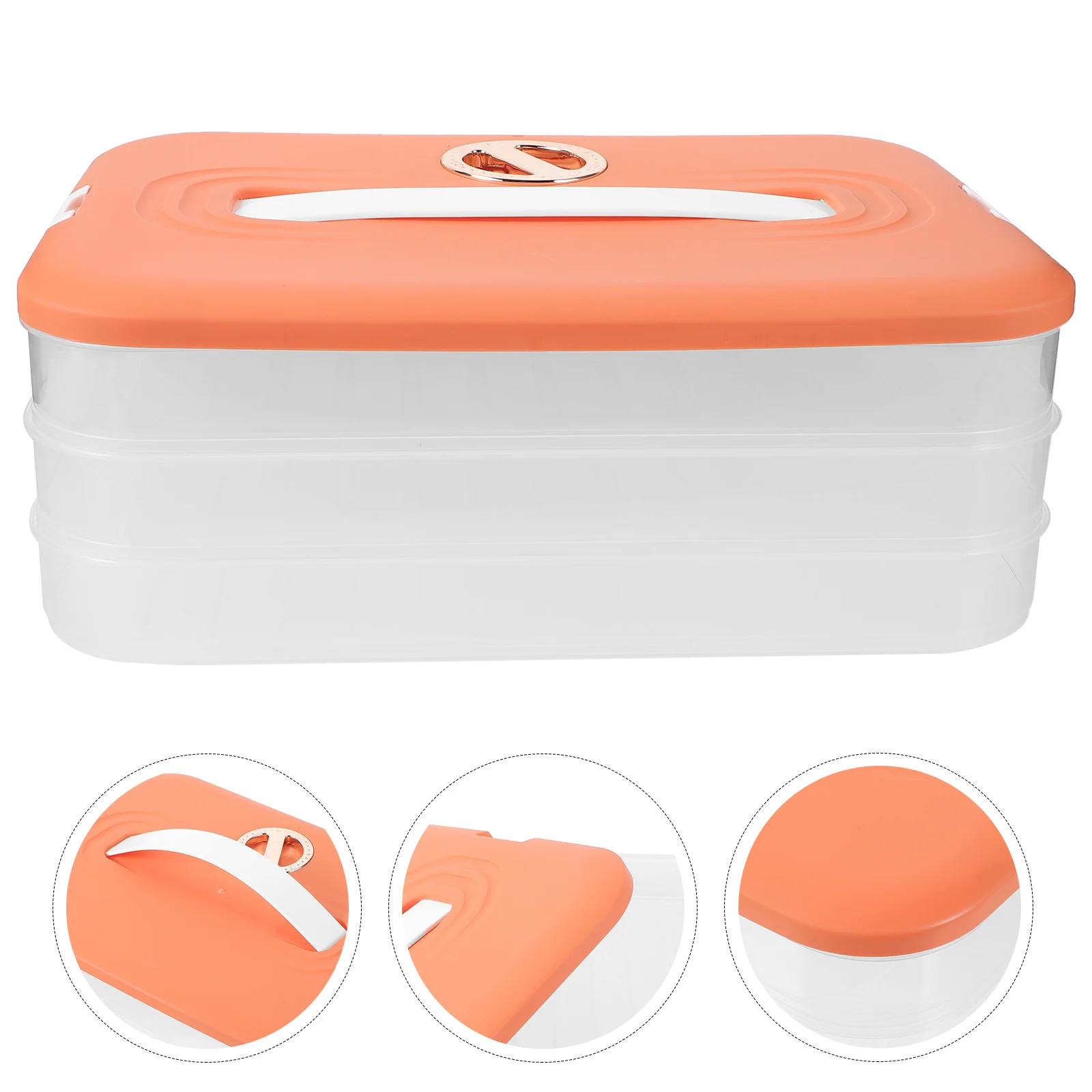 

Коробка для морозильной камеры для пельменей Wonton, 3-слойный органайзер для хранения в холодильнике, безопасный, надежный, легко чистящийся, для дома, на кухне, ящик для хранения пельменей