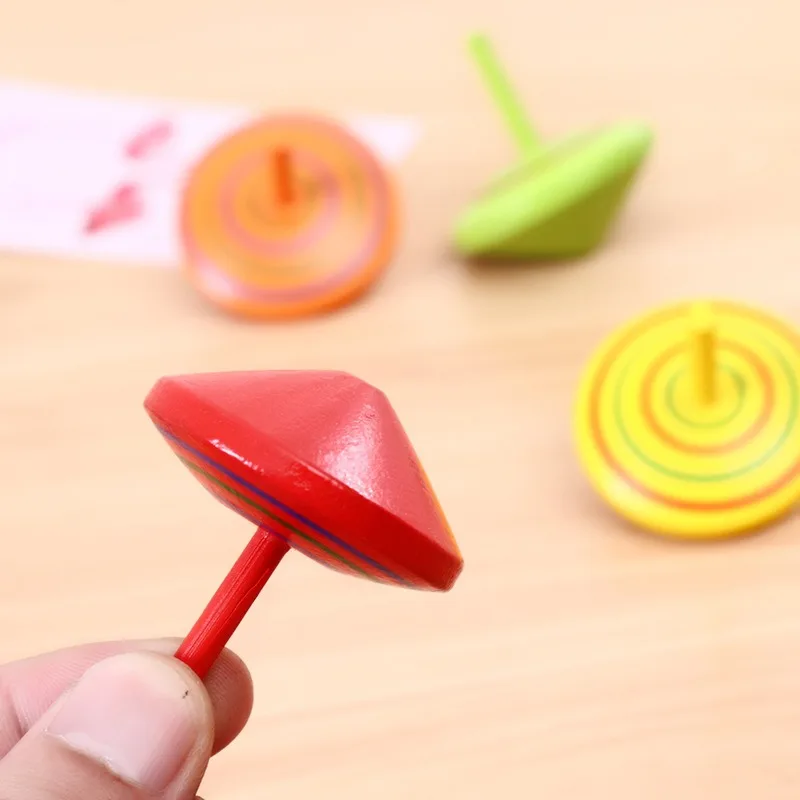 

Wooden Spinning Top Toy Classic Nostalgia Gift for Kids Kindergarten Classroom & Child Development