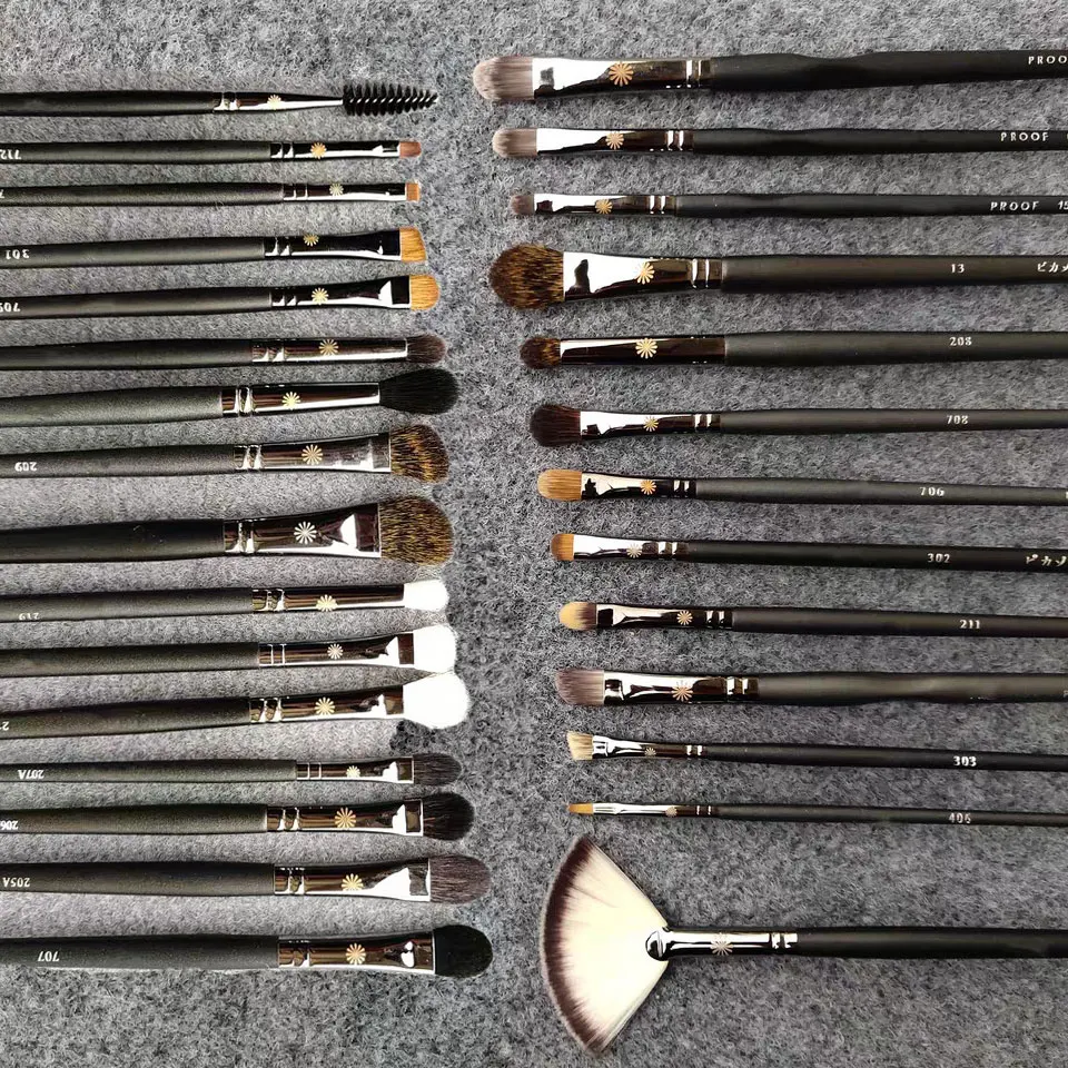 1pc manchas pincéis de maquiagem plana delineador compõem escova detalhe precisão corretivo pó contorno destaque artista ferramentas cosméticas