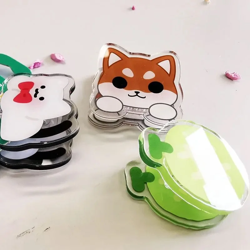 Custom Clear Acrylic PP Clip Custom Logo Photo Printed Cartoon Anime Acrylic Folder Clip For Student Stationery Gift