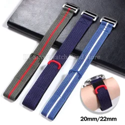 20mm 22mm Nylon Watchband for Rolex for Seiko Wrist Band for Tudor Military Bracelet Men Women Replacement Watch Strap Accessory