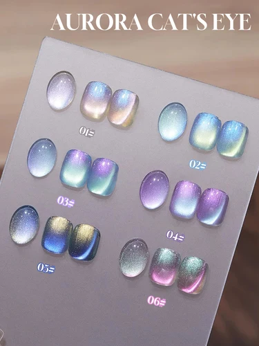1-6pcs15ml otoño uñas Aurora ojo de gato Gel esmalte de uñas cuentas de vidrio coloridas ojo de gato UV LED curado DIY regalo de mujer salón de uñas