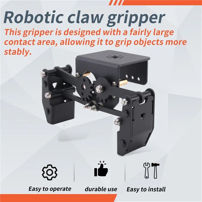 Open Robot Large Claw Gripper Robot Manipulator For Robot Arm DIY Kit Programmable Robot Claw-A77G
