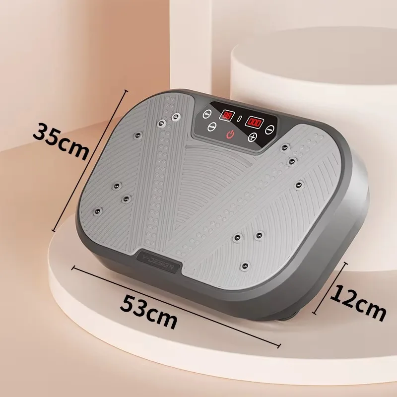 

Vertical Vibration Plate Exercise Machine Body Workout Platform with Loop Bands for Weight Loss