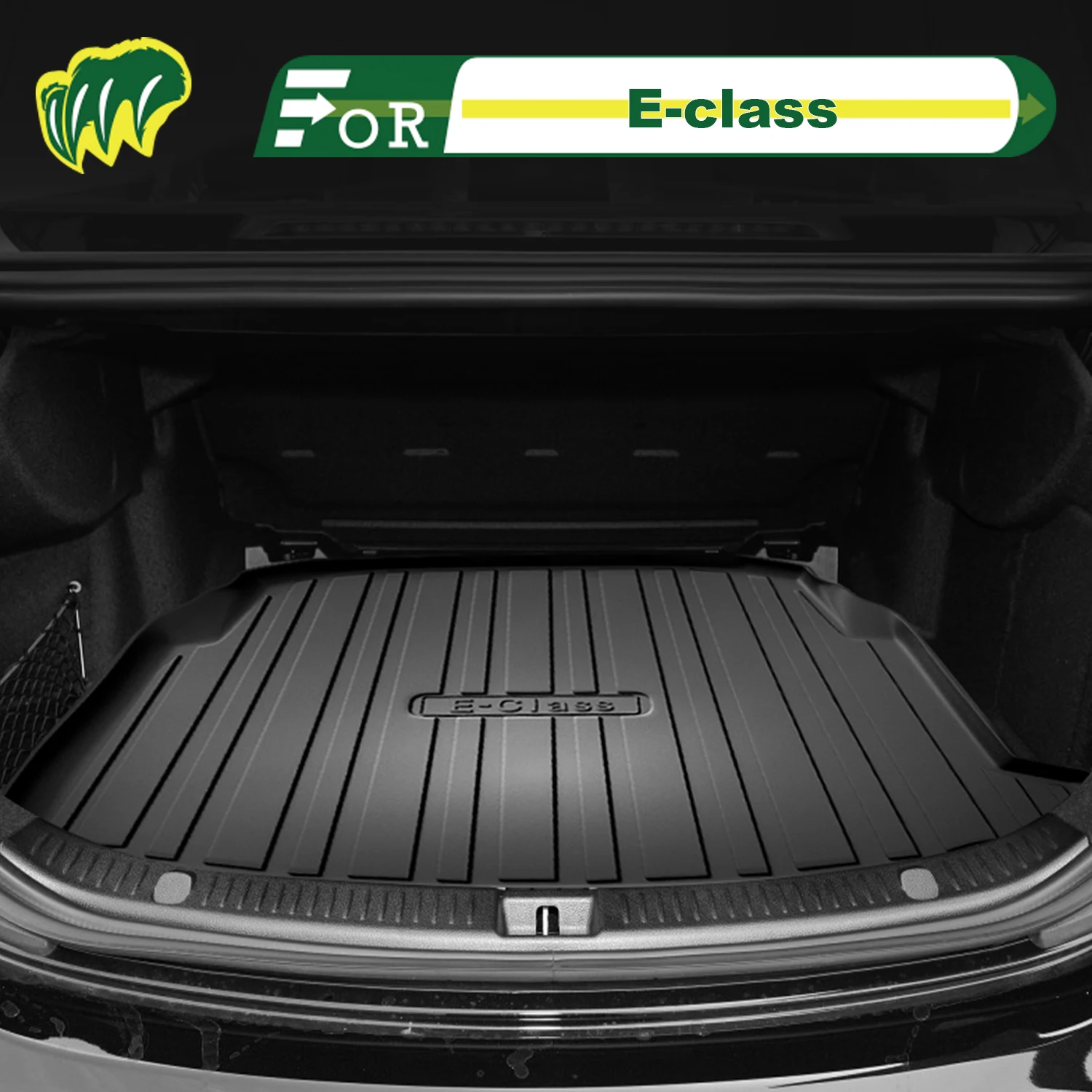 

Для BENZ E-class e260l/e300l/e200l 2009-25 TPE Custom Fit Автомобильный коврик в багажник Всесезонный коврик в багажник 3D-образный коврик в багажник Задний коврик в багажник