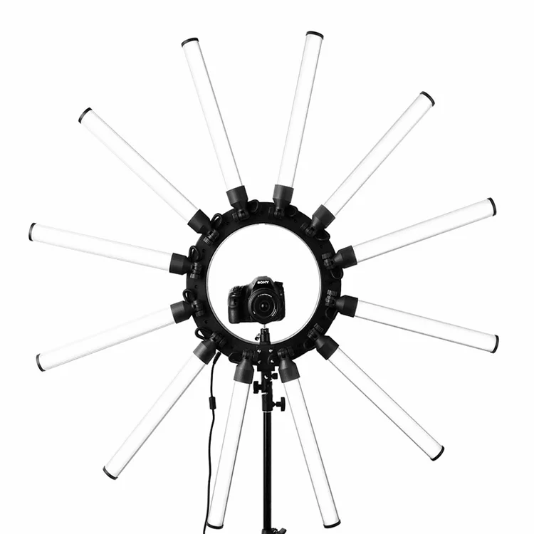 

Светодиодная кольцесветильник лампа для селфи с регулируемой яркостью, 6/12 лампочек, 6/12 лампочек