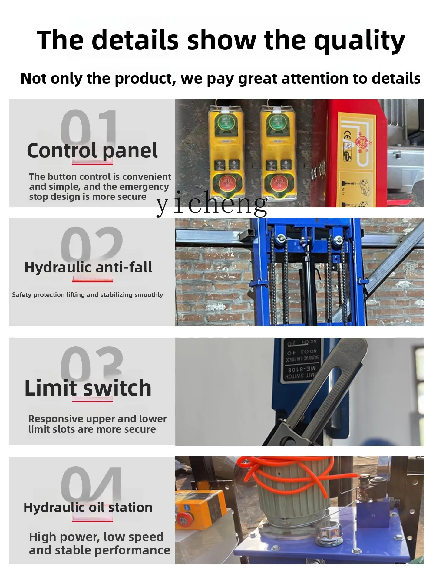 TQH Electric Lift Freight Elevator Small Warehouse Hydraulic Lift Platform Household Freight Lift
