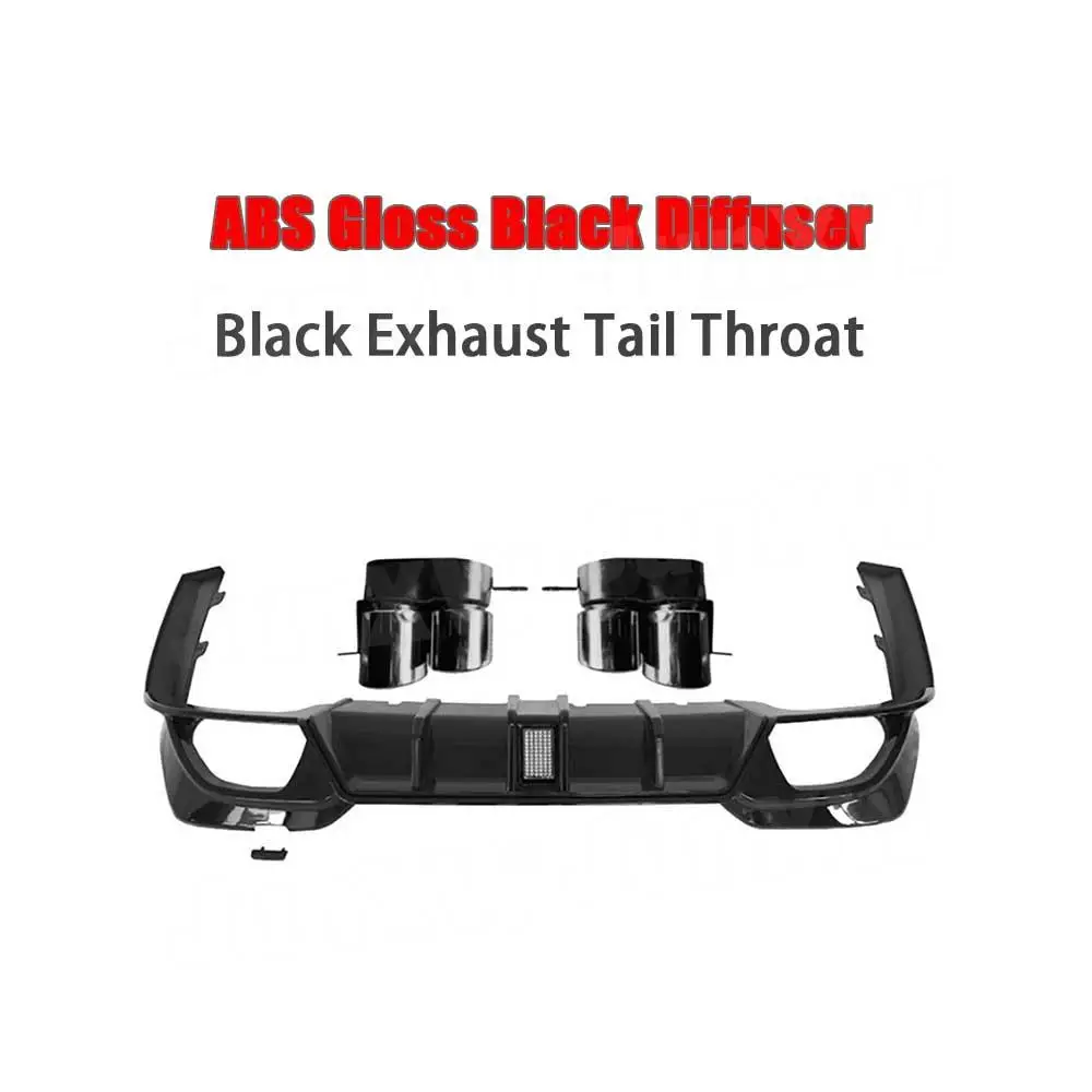 for BMW 3 Series G20 G28 M Sport 2019-2021 ABS Rear Bumpers Lip Diffuser Car Inlet Rear Exhaust Tail Throat