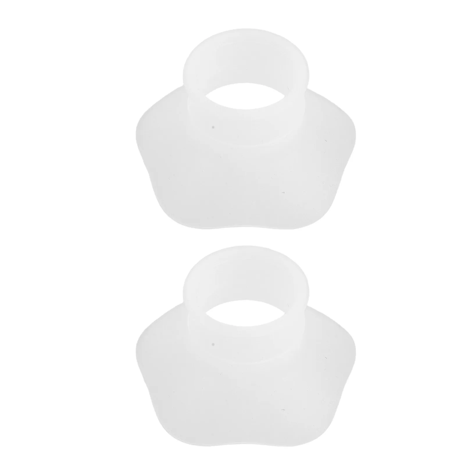 

2Pcs Silicone Flange Inserts 21Mm for 24Mm Wearable Breast Pumps Skin-Friendly Leak-Proof Reusable Transparent Flange Inserts