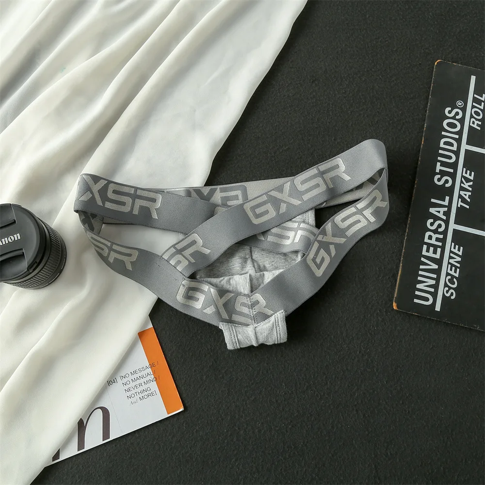 男性のセクシーな付けろ綿通気性快適な吸汗ゲイローウエスト U 凸ポーチ Tバックオープン尻パンツ