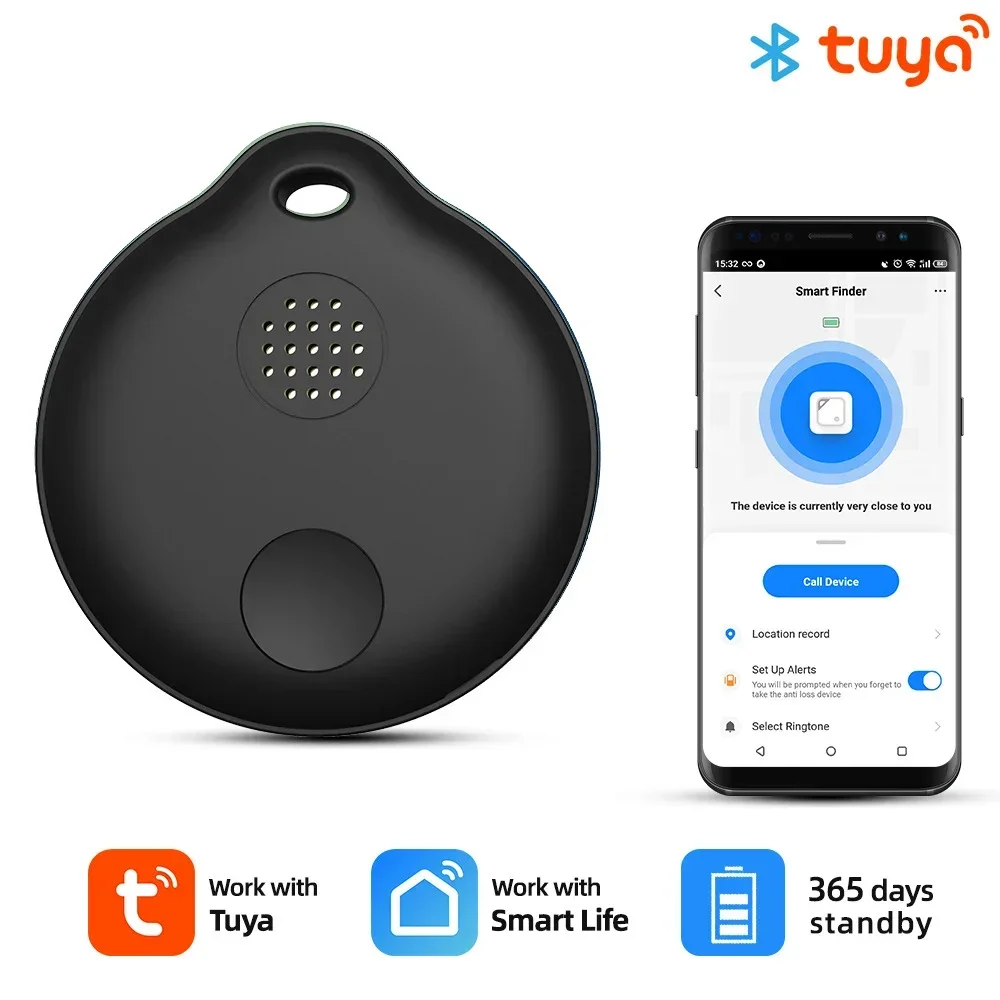 Tuya Smart Bluetooth Anti-Lost Device, GPS Tracking Smart Life Remote Contorl Auto Car Pets Kids Motorcycle Tags Tracker Locator