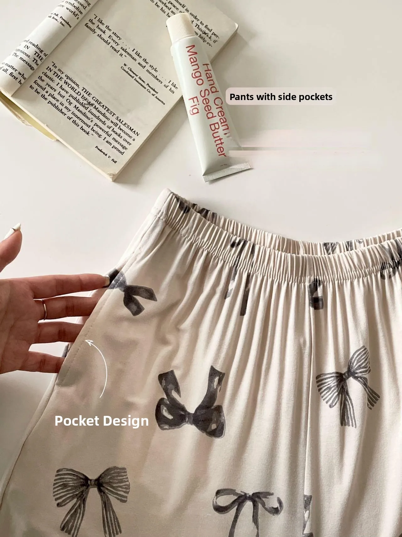 

Comfortable Lazy Women's Pyjamas Set Bow Knot Loose Home Clothes Spring Autumn Korean Sle Spwear Soft Viscose Fabric