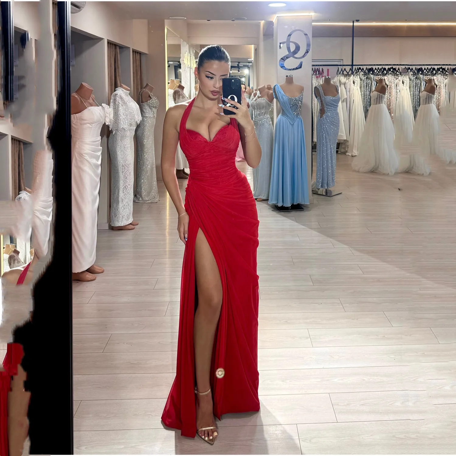 

Aileen Mermaid Luxurious Women's Evening Dresses for Special Occasions فساتين سهرة Customized Red Elegant Party Dresses 2025