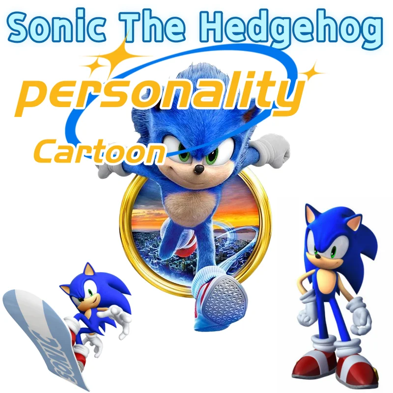 

Sonic The Hedgehog wall stickers, cute and stylish for boys' and girls' rooms, wardrobe decals, gift for friends on holidays