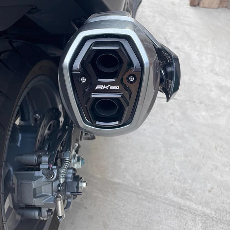 For KYMCO AK550 premium AK 550 ak550 2017-2026+ Motorcycle CNC Exhaust Pipe Tip Cover Modified Accessories System Protector