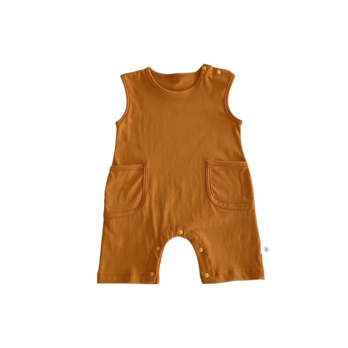 2024 Summer New in Kids Baby Girls Boys Casual Clothing Infant Toddler Sleeveless Solid Color Cotton Jumpsuits Newborn Romper