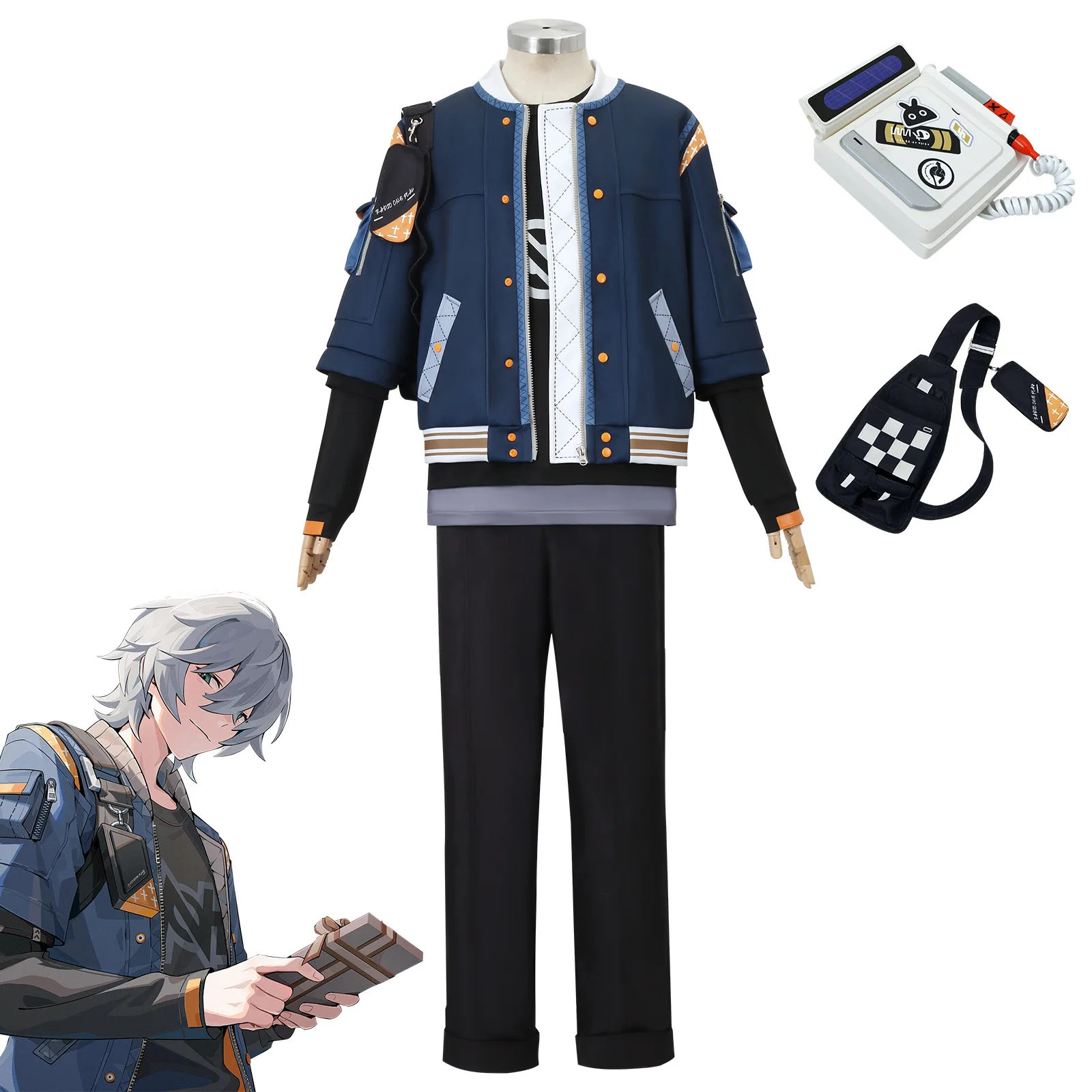 

Jue Qu Zero Cos Clothing Rope Craftsman Ling Zhe Cosplay Clothing Two-dimensional Game Animation Role-playing Clothing Full Set