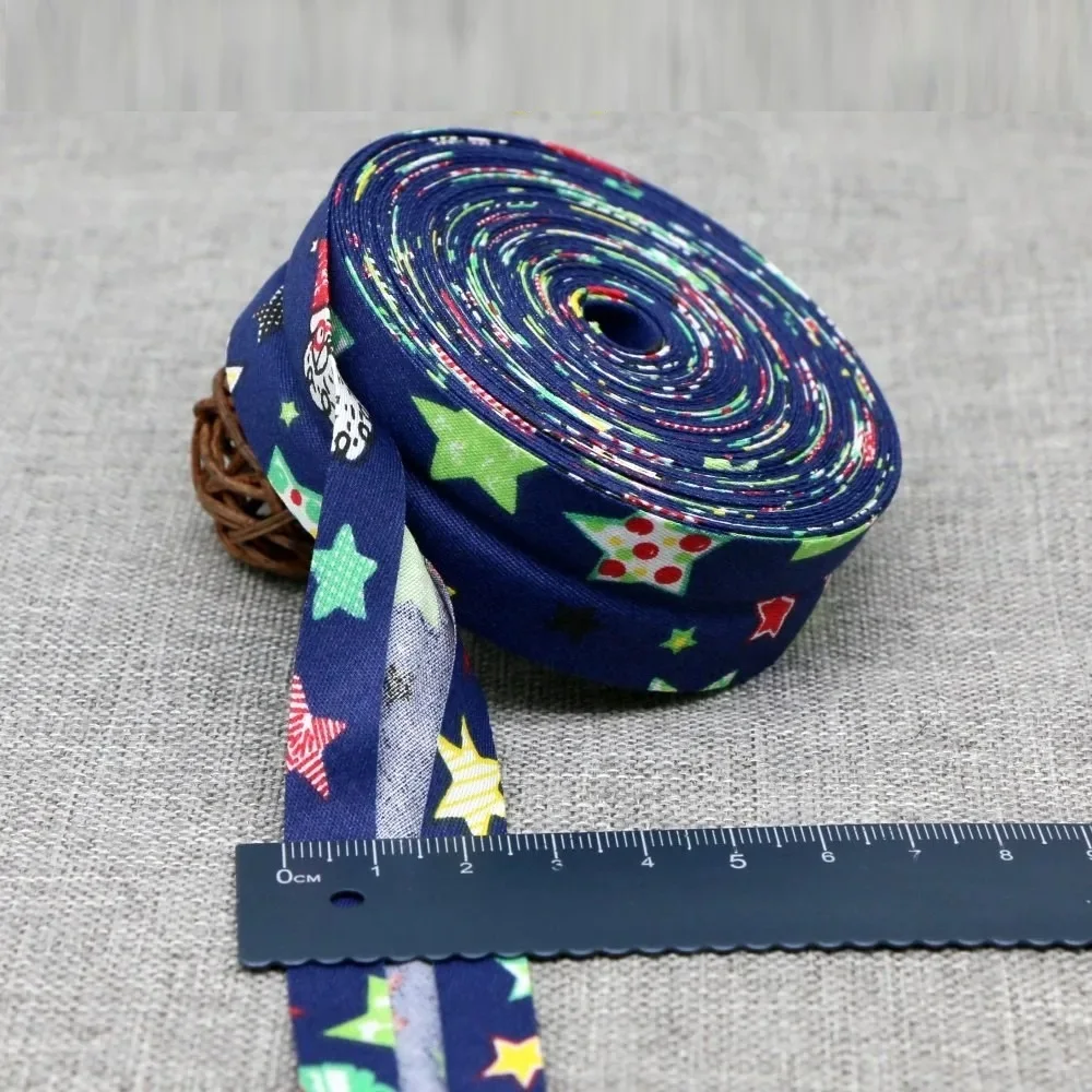 25 mm 100 % Baumwollband, eisenfrei, bedrucktes Schrägband, 10 m Rolle für DIY-Nähen, Heimtextilien, Bekleidung, Basteln – Detail 6