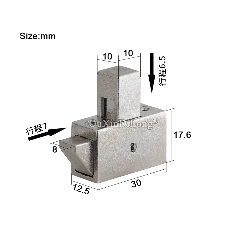 10PCS Zinc Alloy Industrial Equipment Cabinet Locks Distribution Box Hasp Lock Switch Electrical Cabinet Door Locks Button Locks