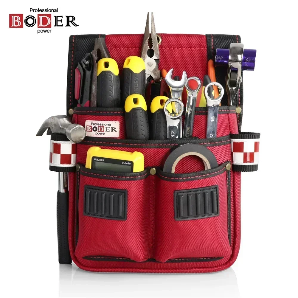 Multi Functional Electrician Waist Bag Hardware Repair Waterproof Tool Bag Thickened Oxford Cloth Lightweight Tool Kit