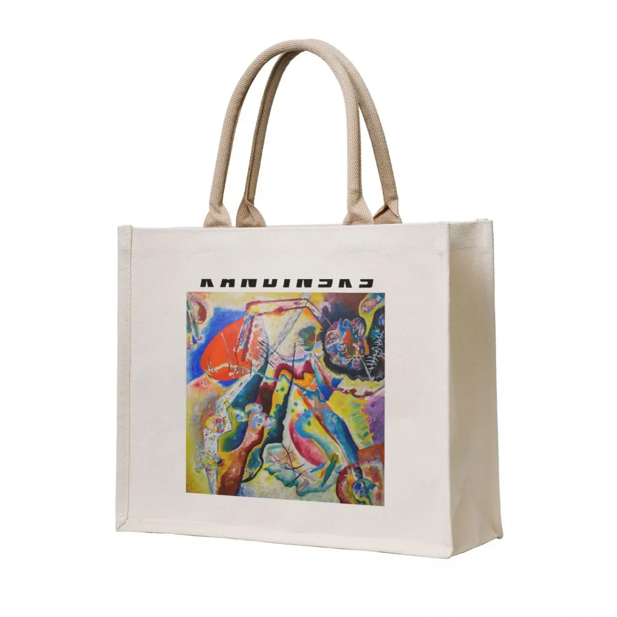 

Blid Mit Rotem Fleck by Wassily Kandinsky Tote Bag shopping cart bags tote bag university Gift bags hand bag