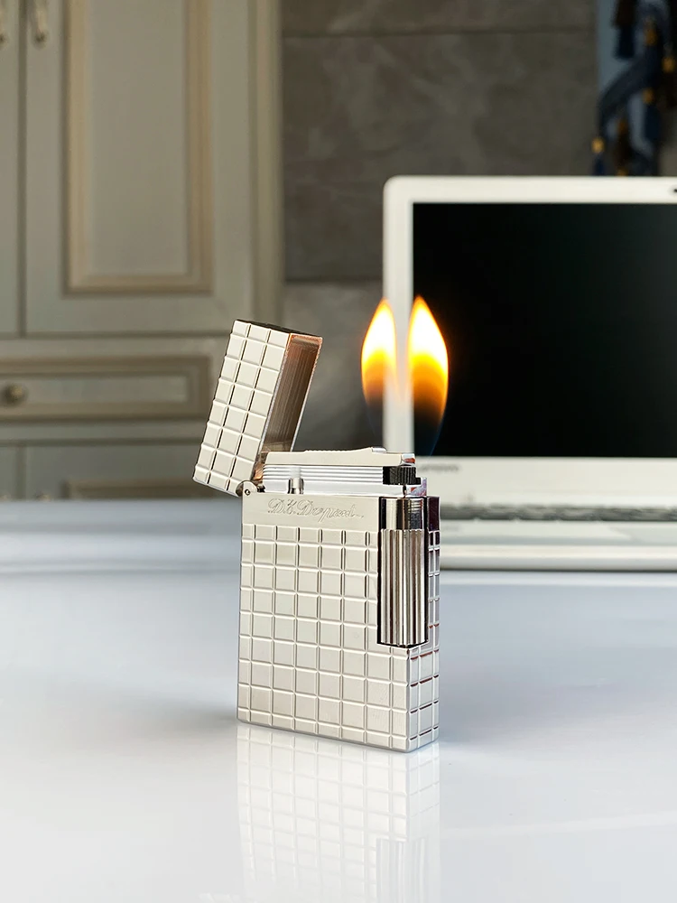 

Винтажный стиль, ветрозащитная газовая зажигалка для сигарет с ярким звуком, латунный корпус, мужской подарок, новые поступления