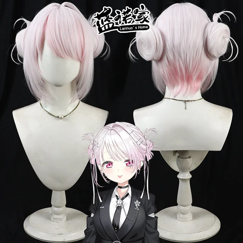 

Виртуальный парик для косплея Vtuber Shiina Yuika (YouTube), для Хэллоуина и карнавальных вечеринок, из термостойкого синтетического волокна + шапочка для парика