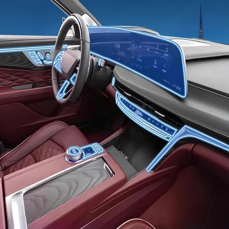 

For Cadillac GT4 23models interior protection Dashboard Multimedia GPS Transparent Scratch-Resistant Film Modification