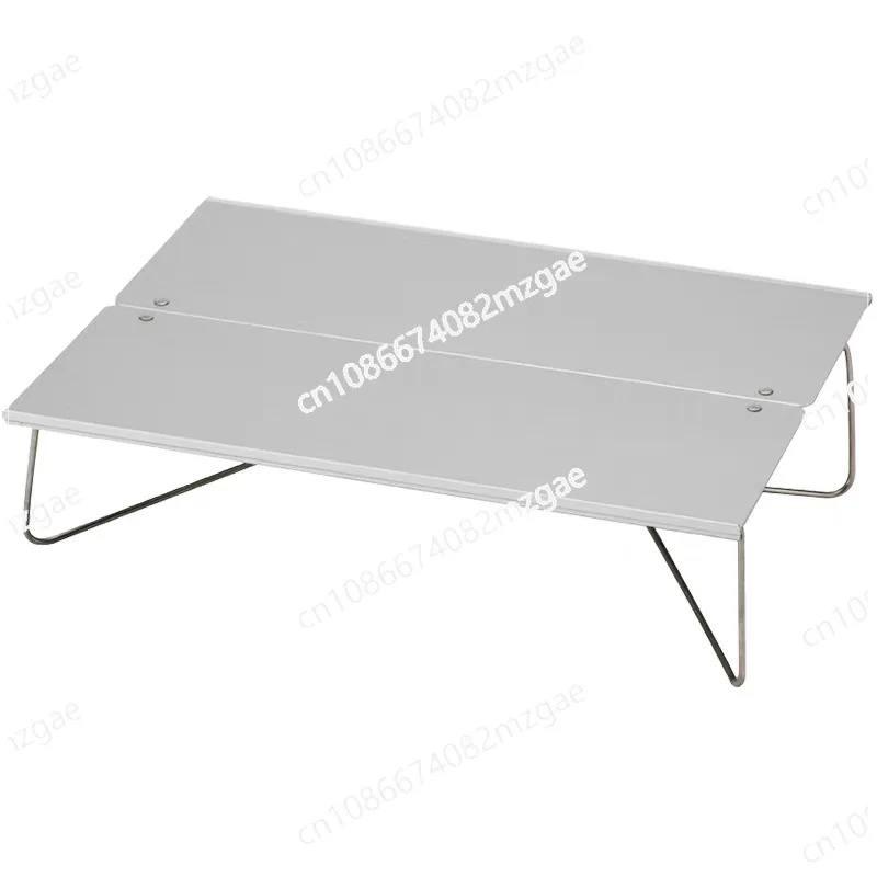 

One second folding outdoor ultra-light mini aluminum alloy folding table portable camping barbecue picnic table soto model