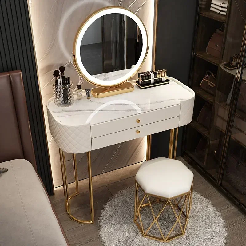 Cajones de maquillaje Para mujer, almacenamiento pequeño, tocador de lujo, escritorio, Penteadeira Para cuarto, muebles de dormitorio