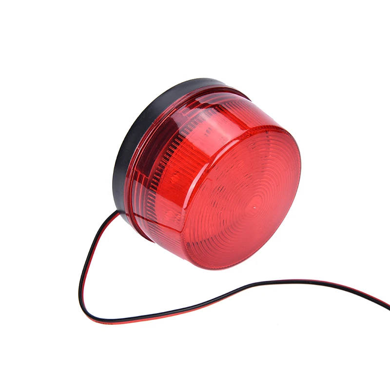 Arancione blu rosso 12V LED allarme di sicurezza segnale stroboscopico avvertimento lampada lampeggiante