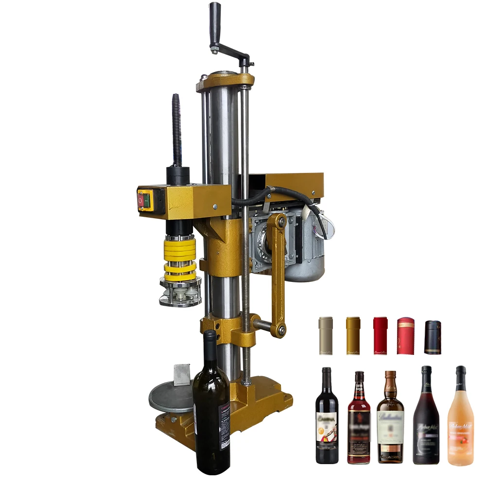 Aluminum Twist Off Cap Semi Automatic Bottle Cap Closing Machine Ropp Capping Machine