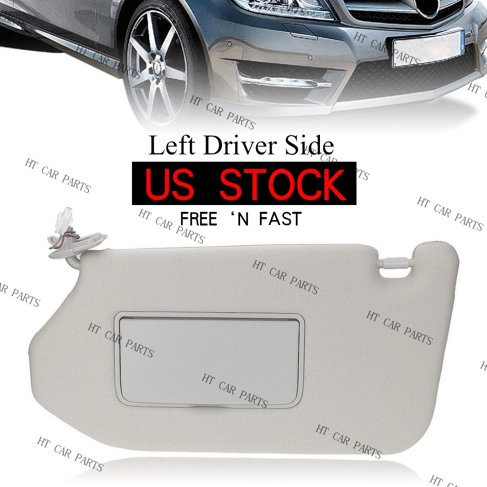 Sun Visor For Infiniti QX60 JX35 Nissan Pathfinder SL/SV 2013-2017 W/ Mirror Gray Left Driver Car Sunvisor Shade Sunshade Cover