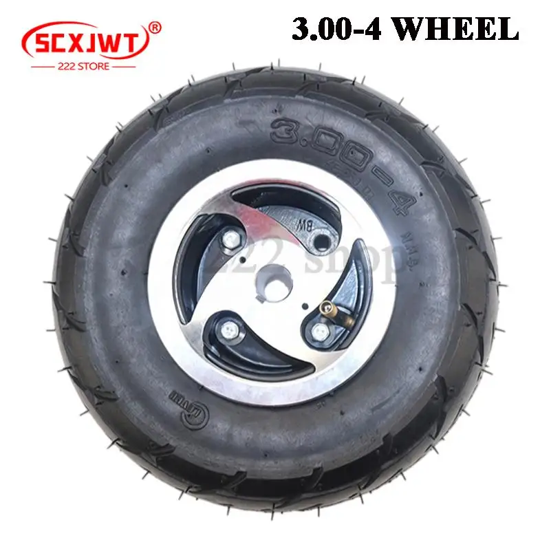 

M17/19 Electric Scooter 3.00-4 Tire 10 inch Electric Scooter Road Tire 4-inch Alloy Wheel Hub Accessories