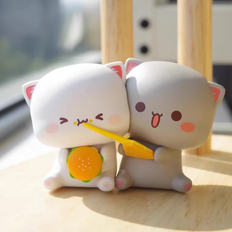 Genuine Peach Cat Fourth Bullet Love Like Peach 4 Generation Series Blind Box Model Toys Desktop Decoration Kids Surprise Gifts