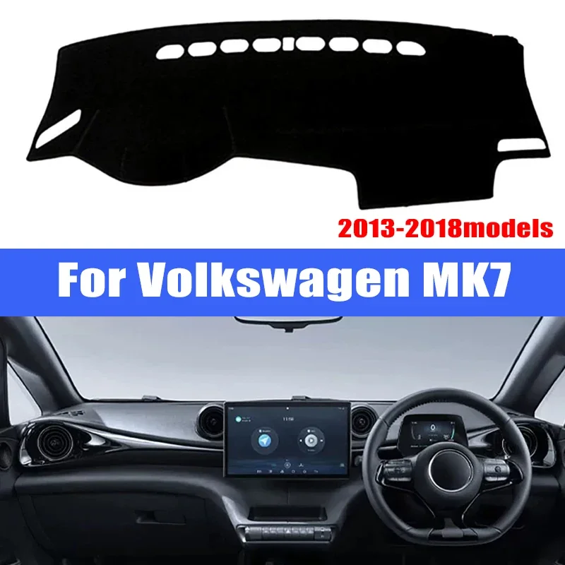 

Car Dashboard Cover Sun Shade Mats Avoid Light Pads Instrument Panel Protective For Volkswagen MK7 2013-2018 Car Accessories