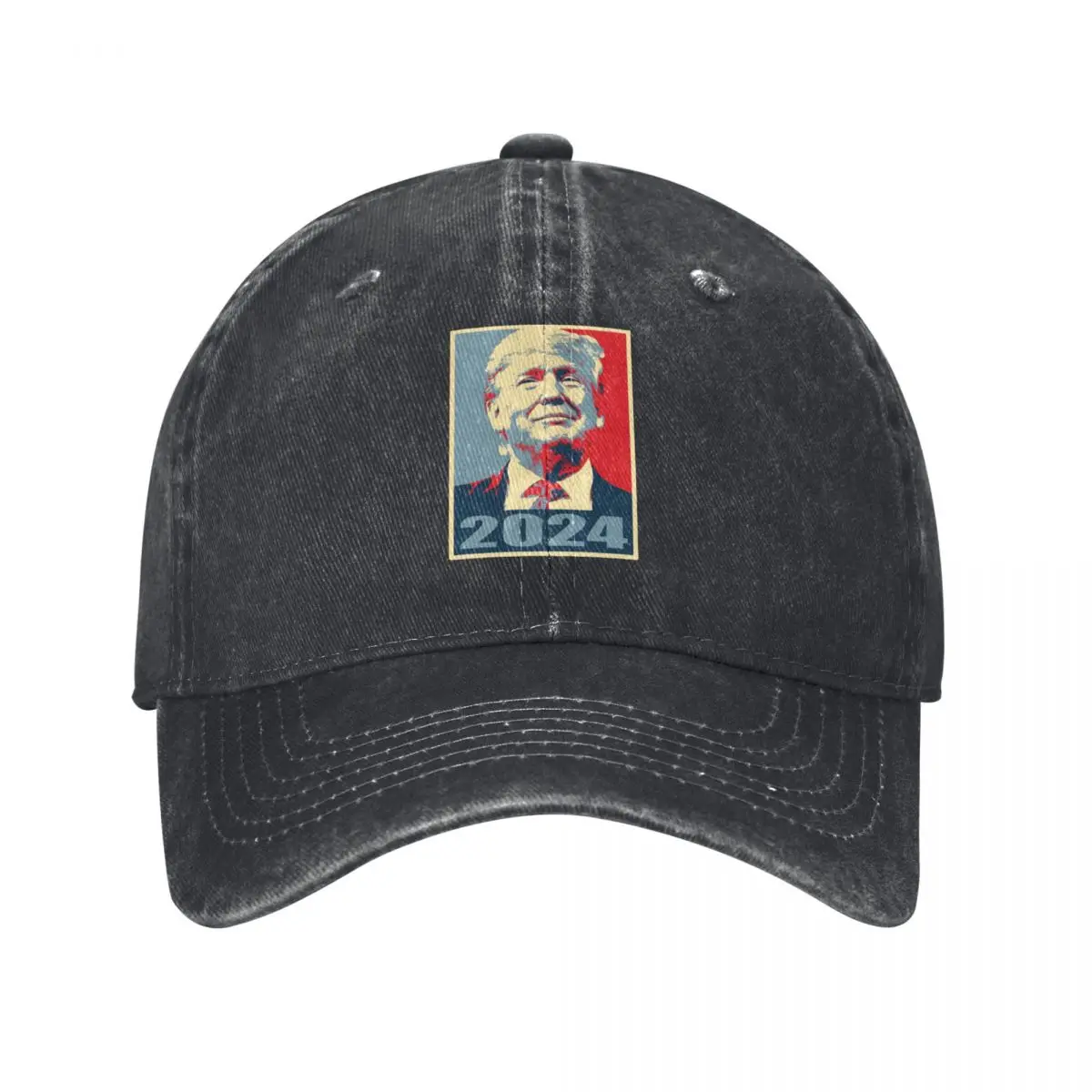 

NEW Washed Denim Hats Trump 2024 President Baseball Caps Vintage Outdoor Headwear