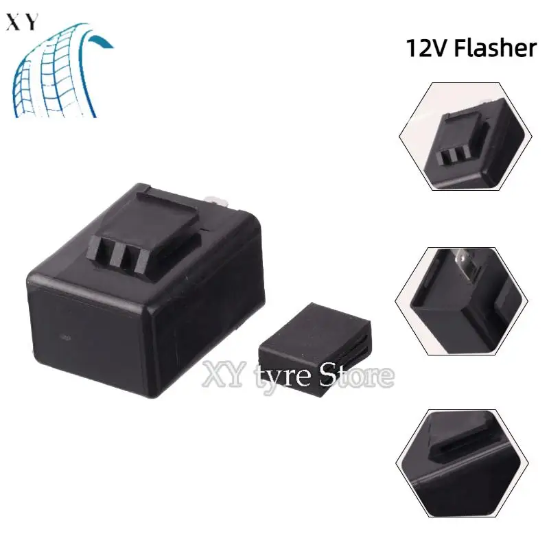 

Motorcycle Flasher Motorcycle LED Adjustable Turn Signal Flasher 12VTurn Signal Control Relay Lamp Controller Regulator