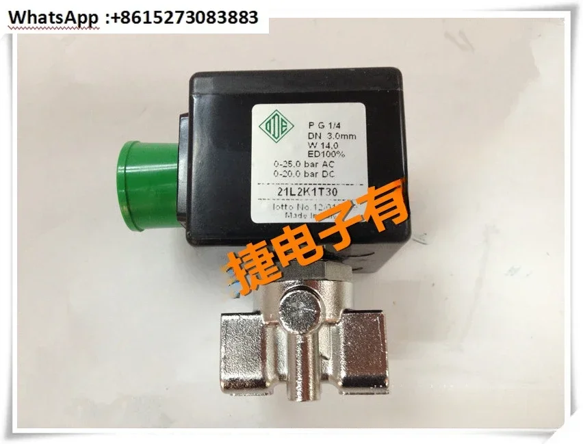 21L2K1T30 stainless steel solenoid valve, Italian ODE solenoid valve