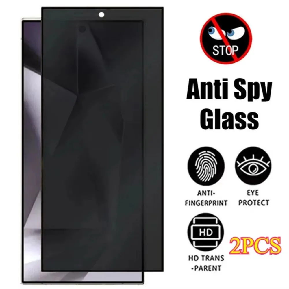 2pcs Privacy Screen Protector for Samsung Galaxy S25 S24 S23 S21 Ultra Tempered Glass for Samsung S24 FE S20 S21 S22 Plus Film