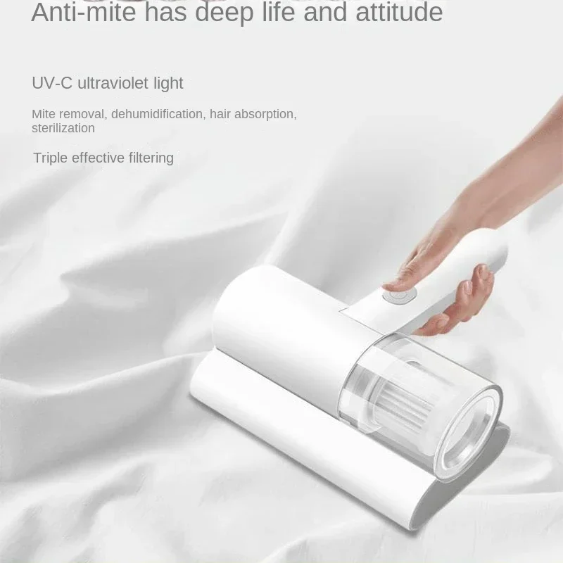 New Mite Remover Brush For Home Bed USB Vacuum Cleaner UV Sterilization Disinfection Machine Safer Home Cleaning Wireless Robot